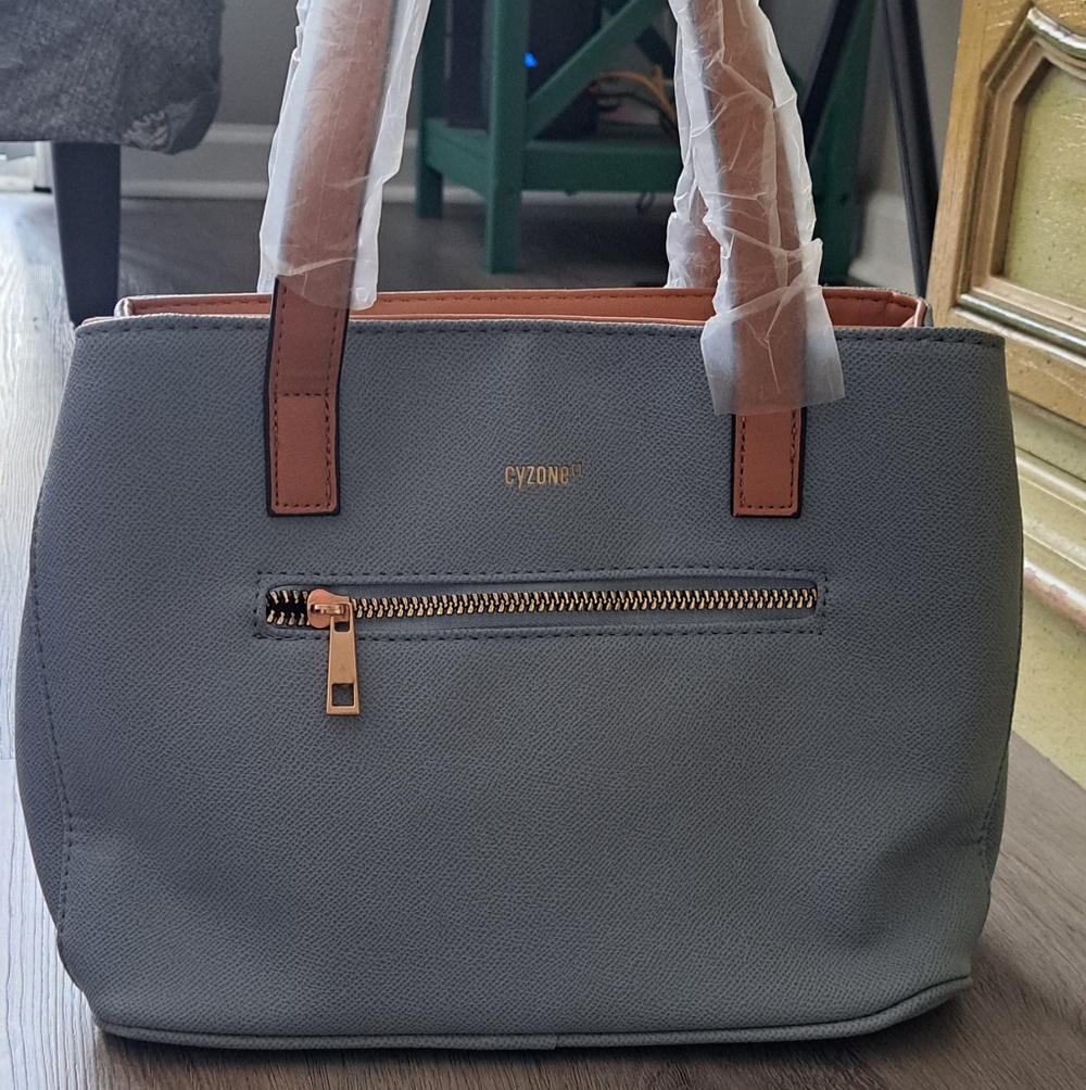 Gray Women's Leather Bag